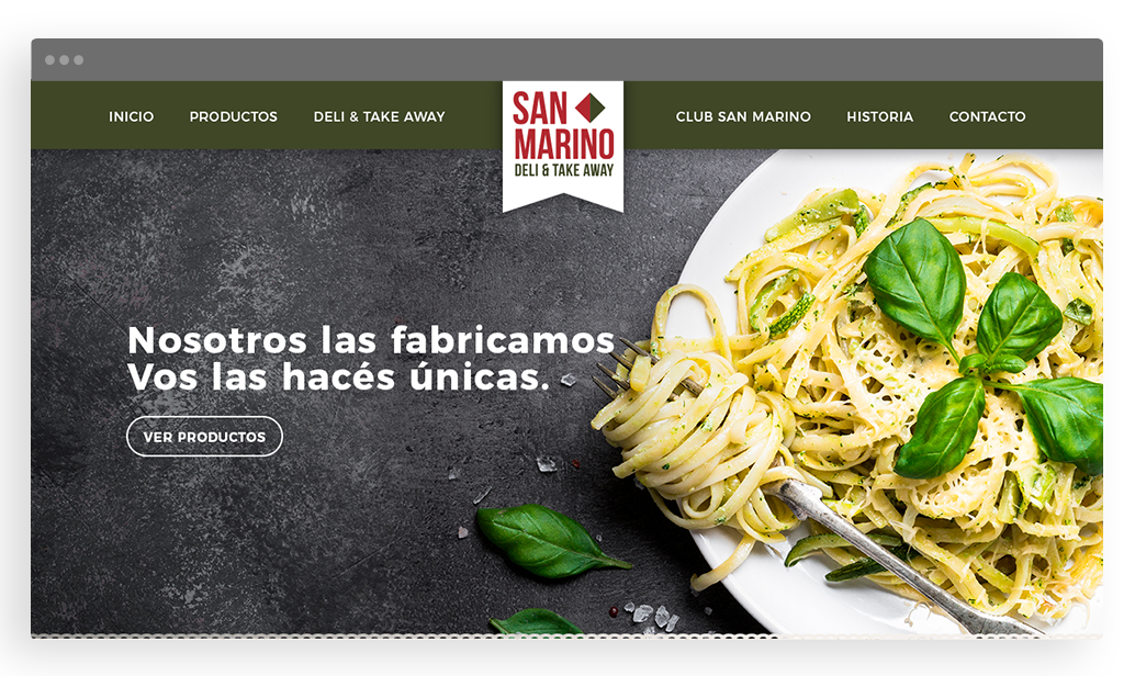 San Marino Pastas pantalla